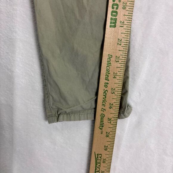 Abercrombie & Fitch Green High Waisted Skinny Leg Pants Size XS Short - Picture 6 of 11